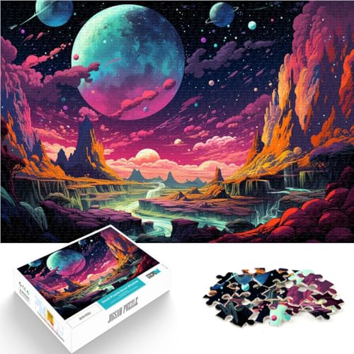 Puzzle 1000 Teile für Erwachsene, Asteroiden-Cartoon-Puzzle, geeignet als Schreibtischdekoration,38x52cm, für Teenager ab 14 Jahren von SYUNFEI