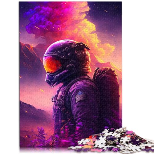 Puzzle 2000 Teile für Erwachsene, farbenfroh, Astronauten-Weltraum, lustige Spiele, Weihnachtswunschliste mit Weihnachtsmann, 70 x 100 cm, für 14-Jährige von SYUNFEI