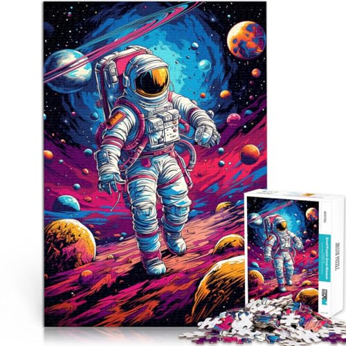 Puzzle für Erwachsene, 1000 Teile, Astronauten Spielen Basketball, Lernspielzeug, Familienspiele, gutes Geschenk,50x75cm, für Teenager ab 14 Jahren von SYUNFEI
