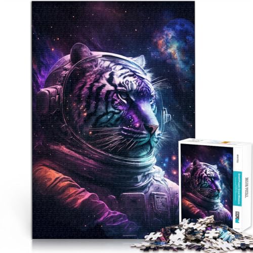 Puzzle für Erwachsene, 2000 Teile, Astronauten-Tiger, anspruchsvolles Spiel, tolles, 70 x 100 cm, für Teenager ab 14 Jahren von SYUNFEI