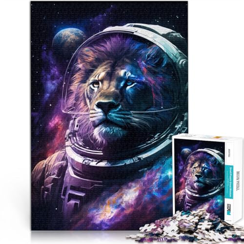 Puzzle für Erwachsene, 1000 Teile, Astronautenkunst, Löwenhand, Schnelligkeitswettbewerb, 26x38cm, für Teenager ab 14 Jahren von SYUNFEI