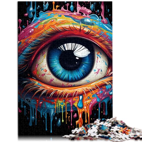 Puzzle für Erwachsene, Augen in Farbe malen, 1000-teiliges Puzzle für Erwachsene und Kinder, 50 x 75 cm, Holzbrettpuzzle, Lernspiele für Erwachsene und Kinder Puzzle für Erwachsene, Augen in Farbe malen, 1000-teiliges Puzzle für Erwachsene und Kinder, 50 x 75 cm, Holzbrettpuzzle, Lernspiele für Erwachsene und Kinder von SYUNFEI