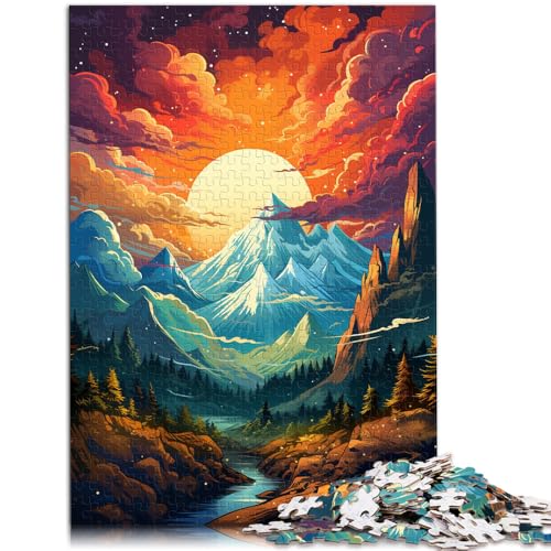 Puzzle für Erwachsene, 1000 Teile, Polarlicht, Sonnenuntergang, Berge, Denksport-Puzzle, Weihnachts- und Geburtstagsgeschenk, 50 x 75 cm, für Teenager ab 14 Jahren Puzzle für Erwachsene, 1000 Teile, Polarlicht, Sonnenuntergang, Berge, Denksport-Puzzle, Weihnachts- und Geburtstagsgeschenk, 50 x 75 cm, für Teenager ab 14 Jahren von SYUNFEI