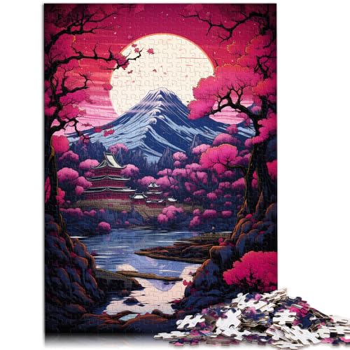 Puzzle für Erwachsene, 1000 Teile, Bergbaummalerei im asiatischen Stil, tolles, 50 x 75 cm, für 14-Jährige von SYUNFEI
