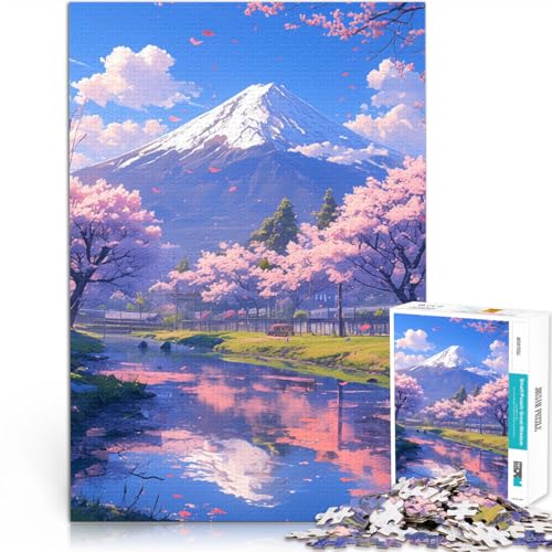 Puzzle 1000 Teile für Erwachsene „Bergdorf bei Sonnenuntergang“, lustige Spiele, ganze Familie,38x52cm Puzzle 1000 Teile für Erwachsene „Bergdorf bei Sonnenuntergang“, lustige Spiele, ganze Familie,38x52cm von SYUNFEI