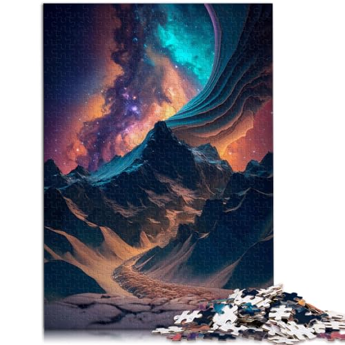 2000-teiliges Puzzle für Erwachsene, Berge und Milchstraße, Lernspiele, einzigartige Geburtstags, 27,56 x 39,37 Zoll, für Teenager ab 14 Jahren von SYUNFEI
