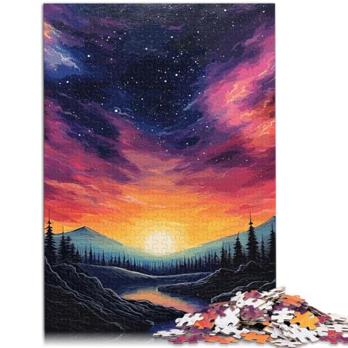 Puzzle für Erwachsene, 2000 Teile, Berge und Planeten, Heimdekoration, Puzzlespielzeug, stärkt die Liebe zwischen Paaren, 27,56 x 39,37 Zoll von SYUNFEI
