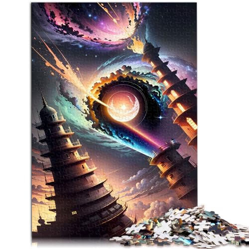 1000-teiliges Puzzle für Erwachsene, Schwarzer Lochturm, Weltraum, Lernspiel, Herausforderung, Spielzeug, Geschenk zum Geburtstag, 26x38cm, für Teenager ab 14 Jahren 1000-teiliges Puzzle für Erwachsene, Schwarzer Lochturm, Weltraum, Lernspiel, Herausforderung, Spielzeug, Geschenk zum Geburtstag, 26x38cm, für Teenager ab 14 Jahren von SYUNFEI