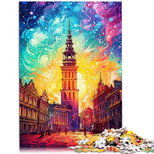Puzzle für Erwachsene, 1000 Teile, Ansicht des Warschauer Rathausturms, Handgeschwindigkeitswettbewerb, 50x75cm, für Teenager ab 14 Jahren von SYUNFEI