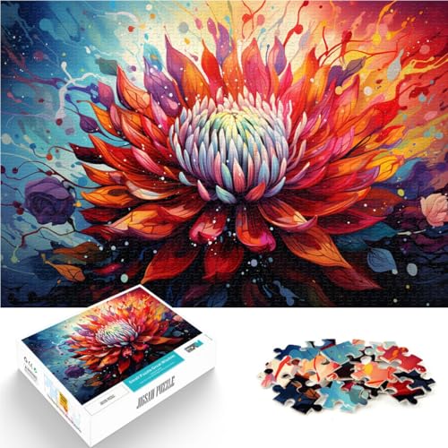 Puzzle für Erwachsene, 1000 Teile, Blumen, anspruchsvolles Spiel, Puzzles ganze Familie, 14,96 Zoll x 20,47 Zoll von SYUNFEI