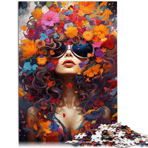 Puzzle für Erwachsene, 1000 Teile, Blumenfrau, als Puzzle-Geschenk, 10,27 x 14,96 Zoll, Familienspiel, Stressabbau, schwieriges Herausforderungspuzzle Puzzle für Erwachsene, 1000 Teile, Blumenfrau, als Puzzle-Geschenk, 10,27 x 14,96 Zoll, Familienspiel, Stressabbau, schwieriges Herausforderungspuzzle von SYUNFEI