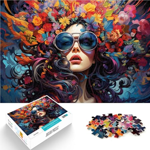 Puzzle für Erwachsene, Blumengöttin, Puzzles für Erwachsene, 2000 Puzzle-Spielzeug, 27.56 x39.37 po, Graukarten-Puzzles für Erwachsene und Kinder, Lernspiele für Zuhause, DIY-Spielzeug von SYUNFEI