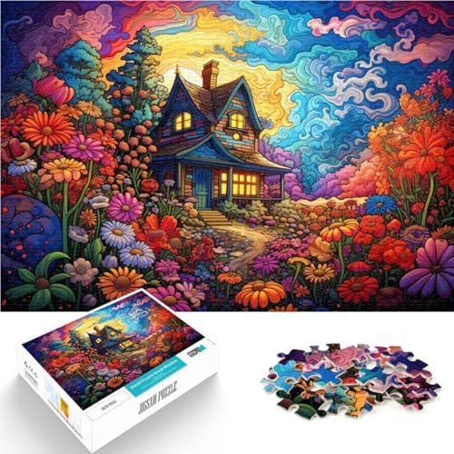 Puzzle für Erwachsene mit 2000 Teilen, buntes Blumenhaus, Denkspiel, ganze Familie, 70 x 100 cm Puzzle für Erwachsene mit 2000 Teilen, buntes Blumenhaus, Denkspiel, ganze Familie, 70 x 100 cm von SYUNFEI