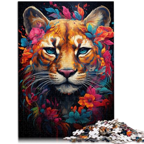 Puzzle für Erwachsene, 2000 Teile, Blumenpuma, Puzzle für Lernspiele, Herausforderungsspielzeug, EIN Kunstwerk, 70 x 100 cm, für 14-Jährige von SYUNFEI