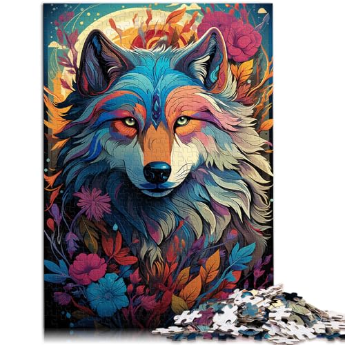 1000-teiliges Puzzle für Erwachsene, Blumenwolf, Spielzeug, Denkspiel für die ganze Familie, 38x52cm 1000-teiliges Puzzle für Erwachsene, Blumenwolf, Spielzeug, Denkspiel für die ganze Familie, 38x52cm von SYUNFEI