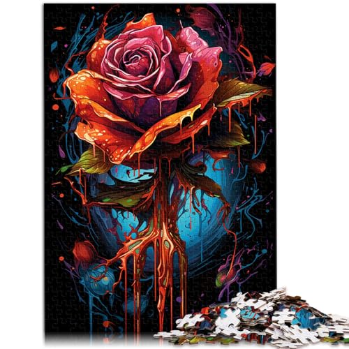 Puzzle 1000 Teile für Erwachsene, Blutige Rose malen, lustige Spiele, Weihnachtswunschliste mit Weihnachtsmann,50x75cm, für Teenager ab 14 Jahren Puzzle 1000 Teile für Erwachsene, Blutige Rose malen, lustige Spiele, Weihnachtswunschliste mit Weihnachtsmann,50x75cm, für Teenager ab 14 Jahren von SYUNFEI