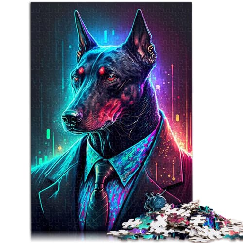 Puzzle für Erwachsene, 1000 Teile, Boss-Hundeanzug, pädagogisches Spielzeug zum Stressabbau, tolle Geschenke und Spielzeuge,38x52cm, für Teenager ab 14 Jahren von SYUNFEI