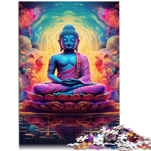 Puzzle für Erwachsene, 1000 Teile, Psychedelischer Buddha, schwierig und herausfordernd, einzigartige Geburtstags, 50 x 75 cm, für Teenager ab 14 Jahren von SYUNFEI