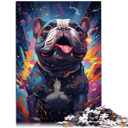 Puzzle für Erwachsene, 1000 Teile, Bulldoggen-Spielzeug, Lernspiele, Stressabbau, schwierige Herausforderung,38x52cm von SYUNFEI