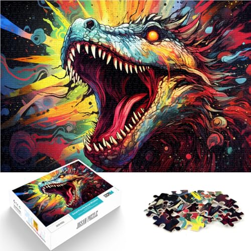 Puzzle für Erwachsene, 1000 Teile, Bunte Alien-Dinosaurier, Lernspiele, Heimdekoration, Puzzle, 14,96 x 20,47 Zoll, Weihnachts Geschenke Puzzle für Erwachsene, 1000 Teile, Bunte Alien-Dinosaurier, Lernspiele, Heimdekoration, Puzzle, 14,96 x 20,47 Zoll, Weihnachts Geschenke von SYUNFEI