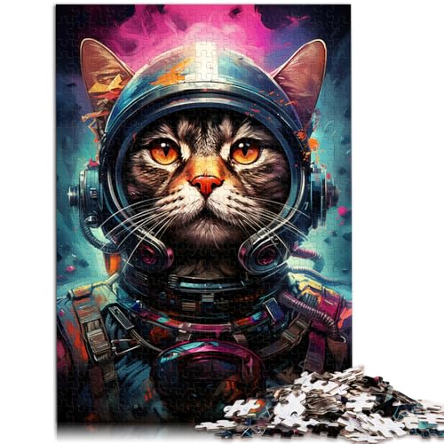 Puzzle für Erwachsene mit 2000 Teilen, farbige Astronautenkatze, Denkspiel mit passendem Poster und Quizblatt, 70 x 100 cm, für 14-Jährige Puzzle für Erwachsene mit 2000 Teilen, farbige Astronautenkatze, Denkspiel mit passendem Poster und Quizblatt, 70 x 100 cm, für 14-Jährige von SYUNFEI
