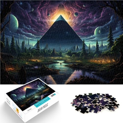 Puzzle für Erwachsene, 2000 Teile, Bunte Pyramide, Spielzeug, Lernspiele, Stressabbau, 70 x 100 cm, für Teenager ab 14 Jahren von SYUNFEI
