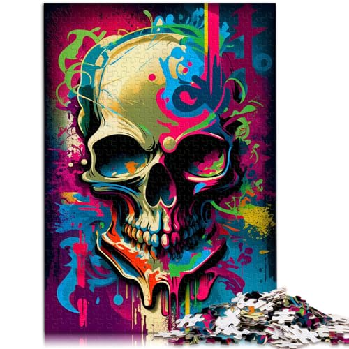 Puzzle für Erwachsene, 1000 Teile, Bunte Skelette, schwierig und herausfordernd, Weihnachtswunschliste mit Weihnachtsmann, 26x38cm Puzzle für Erwachsene, 1000 Teile, Bunte Skelette, schwierig und herausfordernd, Weihnachtswunschliste mit Weihnachtsmann, 26x38cm von SYUNFEI