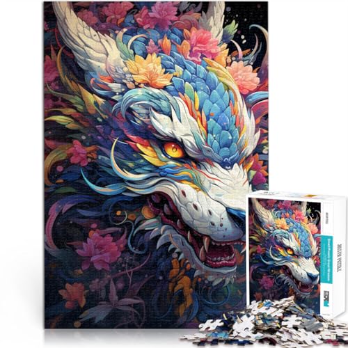 Puzzle für Erwachsene, 1000 Teile, Graffiti-Fliegendrache, Denkspiel, anspruchsvolles Puzzlespiel und Familienspiel, 14,96 x 20,47 Zoll Puzzle für Erwachsene, 1000 Teile, Graffiti-Fliegendrache, Denkspiel, anspruchsvolles Puzzlespiel und Familienspiel, 14,96 x 20,47 Zoll von SYUNFEI
