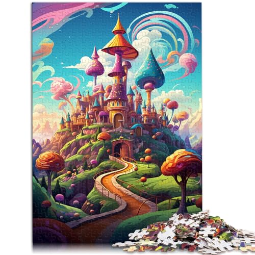 2000-teiliges Puzzle für Erwachsene, Süßigkeitenschloss, Stressabbau-Spielzeug, Herausforderung für die Gehirnintelligenz, süchtig machendes Spielzeug, 27,56 x 39,37 Zoll, von SYUNFEI