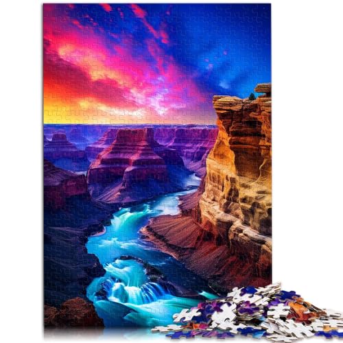 2000-teiliges Puzzle für Erwachsene „Canyon Falls“, Lernspiel, Herausforderungsspielzeug, Stressabbau, schwierige Herausforderung, 70 x 100 cm, von SYUNFEI