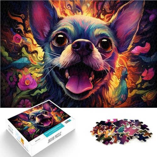 Puzzle Erwachsene, 1000 Teile, Chihuahua-Hund, Spielzeug, Denkspiel, Herausforderung die Gehirnintelligenz, süchtig machendes Spielzeug, 50 x 75 cm, Teenager ab 14 Jahren Puzzle Erwachsene, 1000 Teile, Chihuahua-Hund, Spielzeug, Denkspiel, Herausforderung die Gehirnintelligenz, süchtig machendes Spielzeug, 50 x 75 cm, Teenager ab 14 Jahren von SYUNFEI