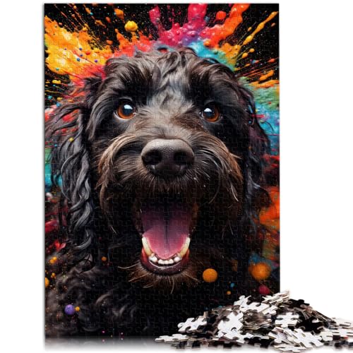 Puzzle für Erwachsene, 1000 Teile, Cockapoo-Denkspiel mit vollständig ineinander greifenden, zufällig geformten Teilen, 14,96 Zoll x 20,47 Zoll Puzzle für Erwachsene, 1000 Teile, Cockapoo-Denkspiel mit vollständig ineinander greifenden, zufällig geformten Teilen, 14,96 Zoll x 20,47 Zoll von SYUNFEI