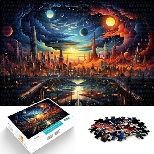 Puzzle für Erwachsene, 1000 Teile, Farbstadt-Spielzeug, Lernspiele, Stressabbau, tolle Geschenke und Spielzeuge, 50 x 75 cm, für Teenager ab 14 Jahren Puzzle für Erwachsene, 1000 Teile, Farbstadt-Spielzeug, Lernspiele, Stressabbau, tolle Geschenke und Spielzeuge, 50 x 75 cm, für Teenager ab 14 Jahren von SYUNFEI
