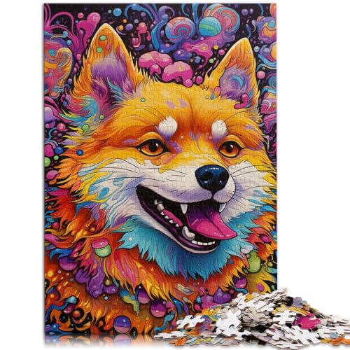 Puzzle für Erwachsene, 1000 Teile, Psychedelic Corgi Toys, Lernspiele, Stressabbau, Weihnachtspuzzle, Geschenke, 19,7 x 29,5 Zoll von SYUNFEI