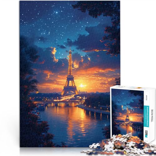 Puzzle für Erwachsene, 1000 Teile, Thailändischer Eiffelturm, Lernspiele, Heimdekorationspuzzle, EIN Kunstwerk, 50 x 75 cm, für 14-Jährige von SYUNFEI