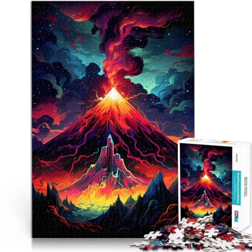 Puzzle für Erwachsene, 1000 Teile, Vulkan-Denkspiel, ganze Familie,38x52cm, für Teenager ab 14 Jahren von SYUNFEI