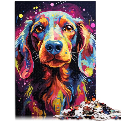 1000 Teile Puzzle für Erwachsene, Dackel, Denkspiel, Spaß bei Heimaktivitäten, Geburtstagsgeschenk, Reisegeschenk, 19,7 x 29,5 Zoll von SYUNFEI