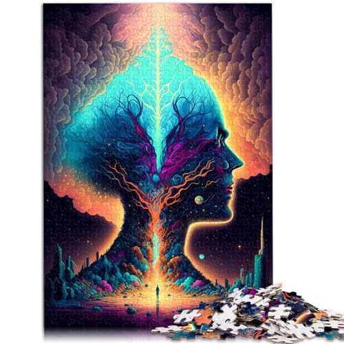 Puzzle mit 1000 Teilen für Erwachsene, psychedelisches Gehirn, dekomprimierendes intellektuelles Lernspielzeug, EIN Kunstwerk, 50 x 75 cm, Puzzle mit 1000 Teilen für Erwachsene, psychedelisches Gehirn, dekomprimierendes intellektuelles Lernspielzeug, EIN Kunstwerk, 50 x 75 cm, von SYUNFEI