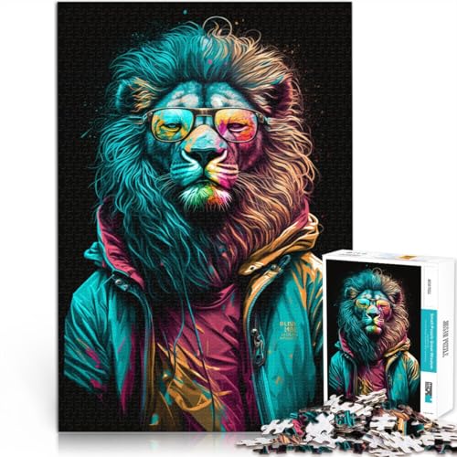 Puzzle für Erwachsene, 1000 Teile, „Der Löwe mit der Krone“, Spielzeug, Lernspiele, Stressabbau, Geschenkideen, 50 x 75 cm, für Teenager ab 14 Jahren Puzzle für Erwachsene, 1000 Teile, „Der Löwe mit der Krone“, Spielzeug, Lernspiele, Stressabbau, Geschenkideen, 50 x 75 cm, für Teenager ab 14 Jahren von SYUNFEI