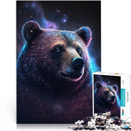 1000-teiliges Puzzle für Erwachsene, Galaxie-Tiere, Braunbär, lustige Spiele, Lernspiel für Geburtstag, Weihnachten,50x75cm, für 14-Jährige 1000-teiliges Puzzle für Erwachsene, Galaxie-Tiere, Braunbär, lustige Spiele, Lernspiel für Geburtstag, Weihnachten,50x75cm, für 14-Jährige von SYUNFEI