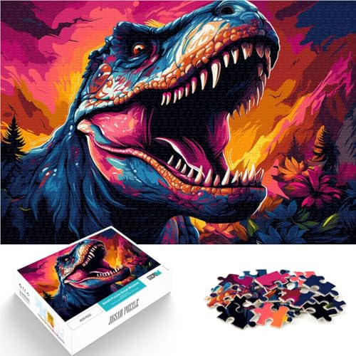 Puzzle für Erwachsene 1000 Teile Dinosaurier-Lernpuzzle zum Stressabbau, Urlaub zu Hause, Zeit totschlagen, 14,96 x 20,47 Zoll Puzzle für Erwachsene 1000 Teile Dinosaurier-Lernpuzzle zum Stressabbau, Urlaub zu Hause, Zeit totschlagen, 14,96 x 20,47 Zoll von SYUNFEI