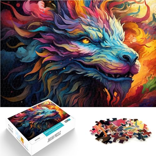 Puzzle für Erwachsene, Dinosaurier, 2000 Teile, 70 x 100 cm, graue Karte, Puzzle, geeignet für Erwachsene und Kinder ab 14 Jahren, Lernspiel für Erwachsene und Kinder ab 14 Jahren von SYUNFEI