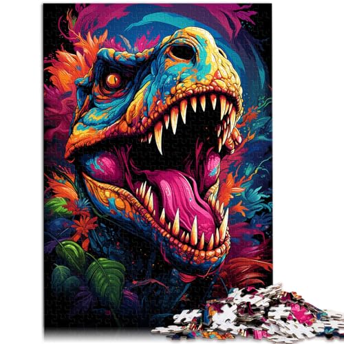 Puzzle Erwachsene, 1000 Teile, Dinosaurier, DIY-Puzzle-Spielzeug. Helfen Sie dem Gehirn, süchtig machendes Spielzeug zu trainieren und Geduld zu fördern. 14,96 Zoll x 20,47 Zoll von SYUNFEI