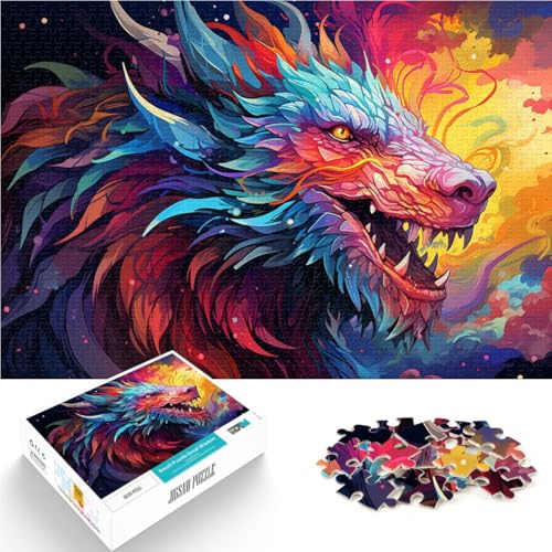 Puzzle für Erwachsene mit 1000 Teilen, farbenfrohes Dinosaurier-Denkspiel, ganze Familie,38x52cm Puzzle für Erwachsene mit 1000 Teilen, farbenfrohes Dinosaurier-Denkspiel, ganze Familie,38x52cm von SYUNFEI