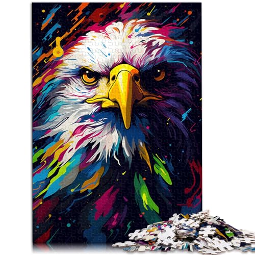 Puzzle für Erwachsene mit 1000 Teilen, Psychedelischer Adler, Spielzeug, Denkspiel, Geeignet als Schreibtischdekoration,38x52cm, für Jugendliche ab 14 Jahren von SYUNFEI