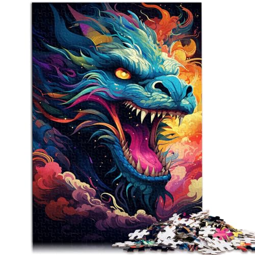 Puzzle für Erwachsene, 1000 Teile, Drachenfarbenwolken, Lernspielzeug, Familienspiele, tolle Geschenke und Spielzeuge, 14,96 x 20,47 Zoll von SYUNFEI