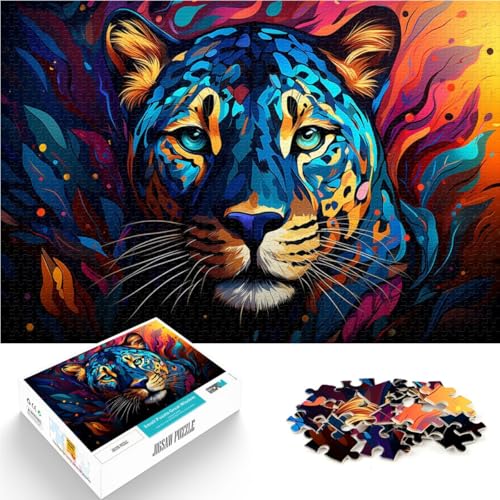 Puzzle für Erwachsene, 2000 Teile, Bunter Dschungelleopard, Denkspiel, Analyse und Logik, 70 x 100 cm, für Teenager ab 14 Jahren Puzzle für Erwachsene, 2000 Teile, Bunter Dschungelleopard, Denkspiel, Analyse und Logik, 70 x 100 cm, für Teenager ab 14 Jahren von SYUNFEI