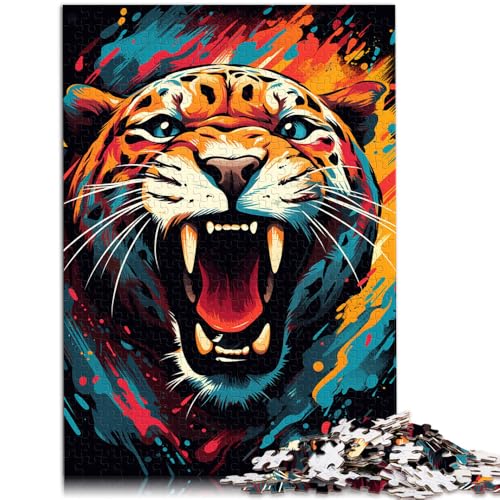 Puzzle für Erwachsene mit 1000 Teilen, Dschungeltier, Denksportaufgabe, 50x75cm, tolles Teenager ab 14 Jahren von SYUNFEI