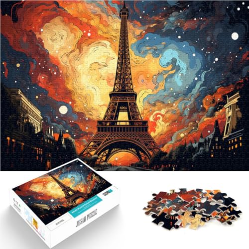 1000-teiliges Puzzle für Erwachsene, farbenfrohes Eiffelturm-Puzzle für Lernspiele, Herausforderungsspielzeug, EIN Kunstwerk, 50 x 75 cm 1000-teiliges Puzzle für Erwachsene, farbenfrohes Eiffelturm-Puzzle für Lernspiele, Herausforderungsspielzeug, EIN Kunstwerk, 50 x 75 cm von SYUNFEI