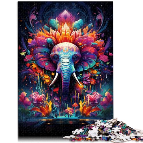 Puzzle für Erwachsene, 1000 Teile, Elefanten, Spaß für die ganze Familie, 50x75 cm, lustige Puzzles für Teenager ab 14 Jahren von SYUNFEI